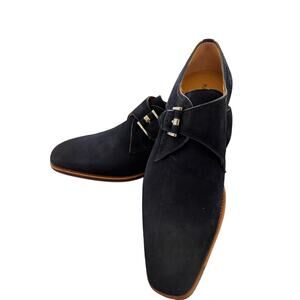 Magnanni Marco II Monk Strap - Navy Suede US 8M / EU 41